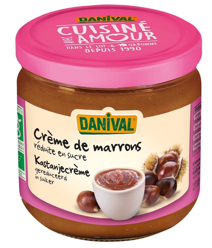 KREM Z KASZTANÓW JADALNYCH BIO 380 g - DANIVAL