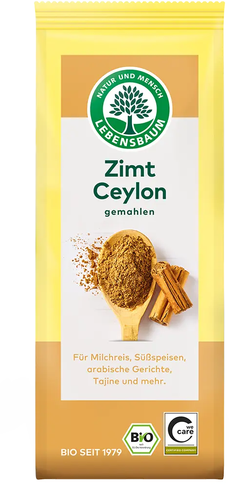 CYNAMON CEJLOŃSKI MIELONY BIO 50 g - LEBENSBAUM
