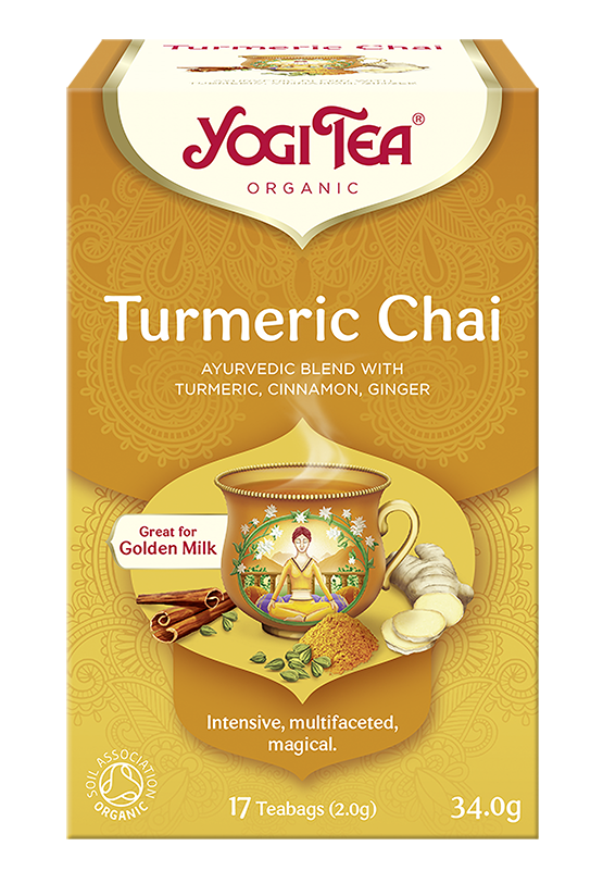 HERBATKA ZŁOTY CHAI Z KURKUMĄ (TURMERIC CHAI) BIO (17 x 2 g) 34 g - YOGI TEA