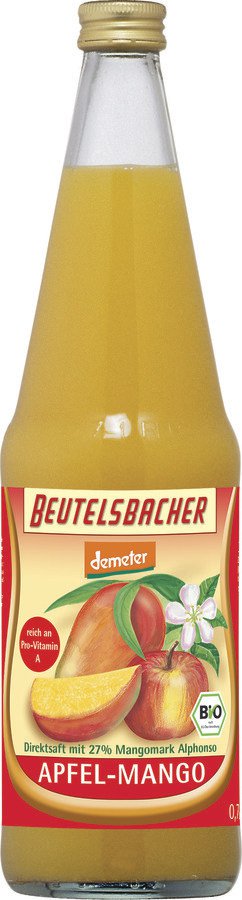 SOK JABŁKO - MANGO NFC DEMETER BIO 700 ml - BEUTELSBACHER