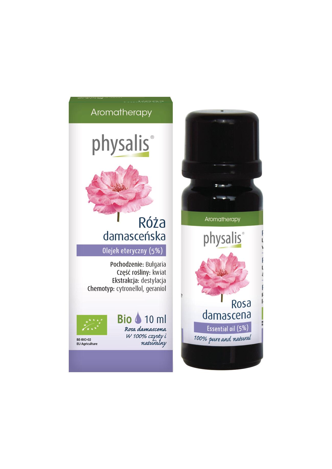 OLEJEK ETERYCZNY RÓŻA BIO 10 ml - PHYSALIS