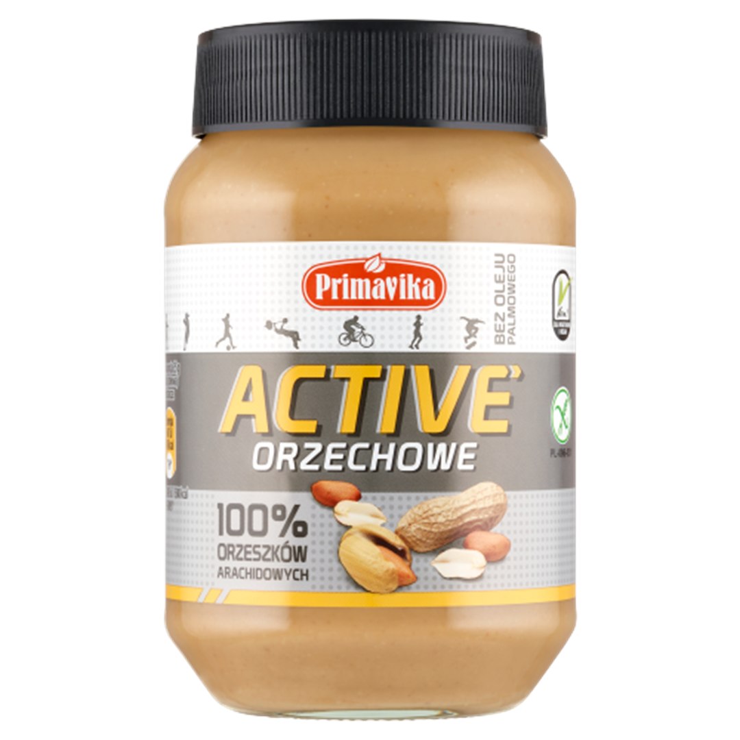 KREM Z ORZESZKÓW ZIEMNYCH PRAŻONYCH 100 % BEZGLUTENOWY 470 g - PRIMAVIKA