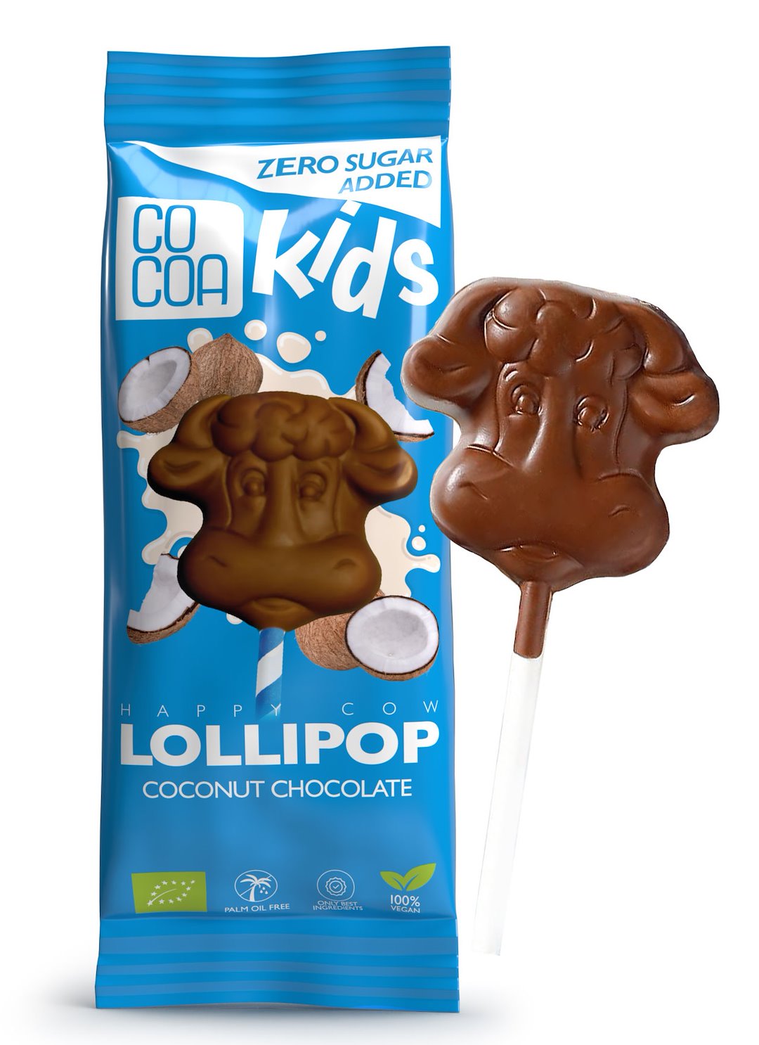 LIZAK Z CZEKOLADY KOKOSOWEJ BEZ DODATKU CUKRÓW BIO 15 g - COCOA