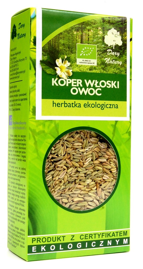 HERBATKA OWOC KOPRU WŁOSKIEGO BIO 50 g - DARY NATURY