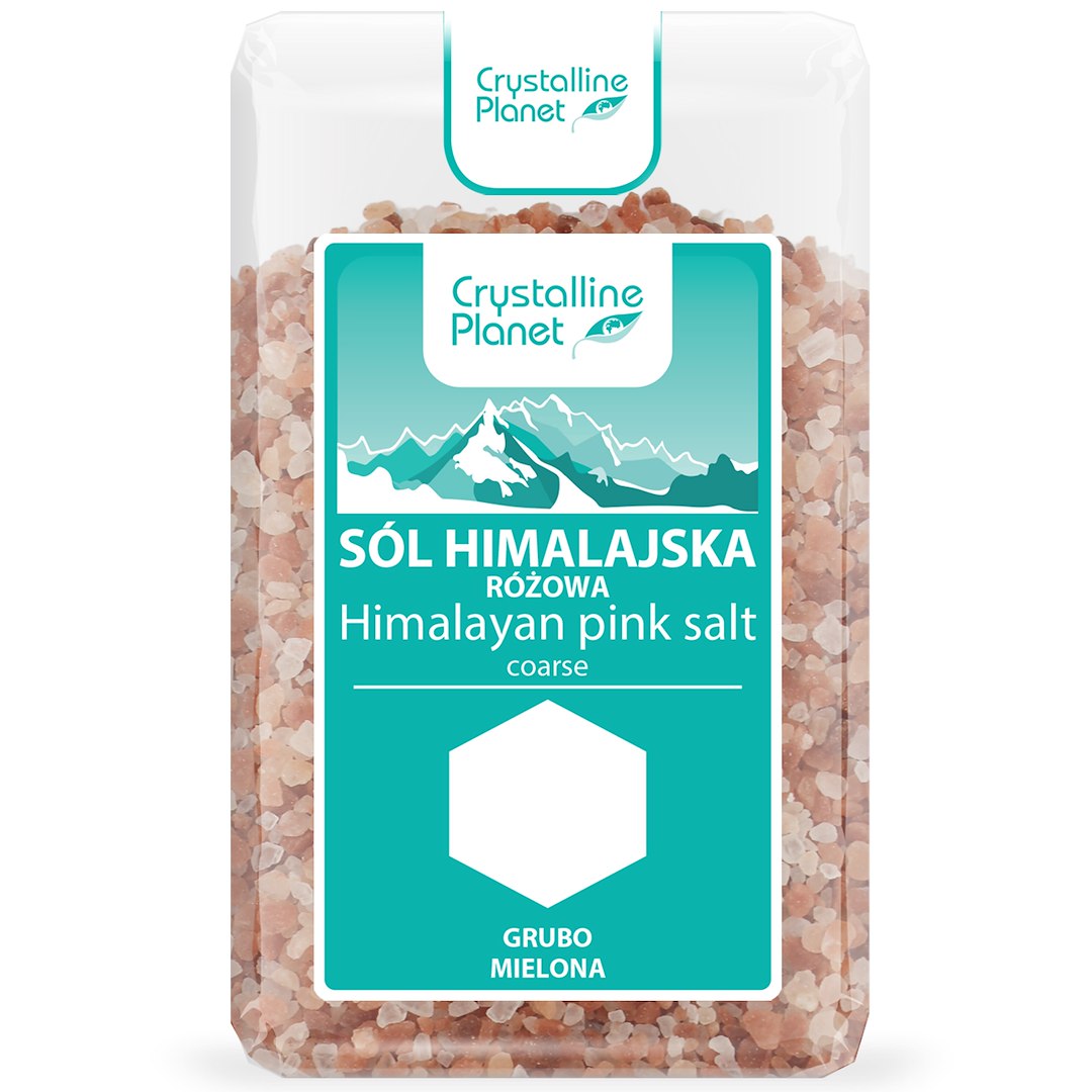 SÓL HIMALAJSKA RÓŻOWA GRUBO MIELONA 600 g - CRYSTALLINE PLANET