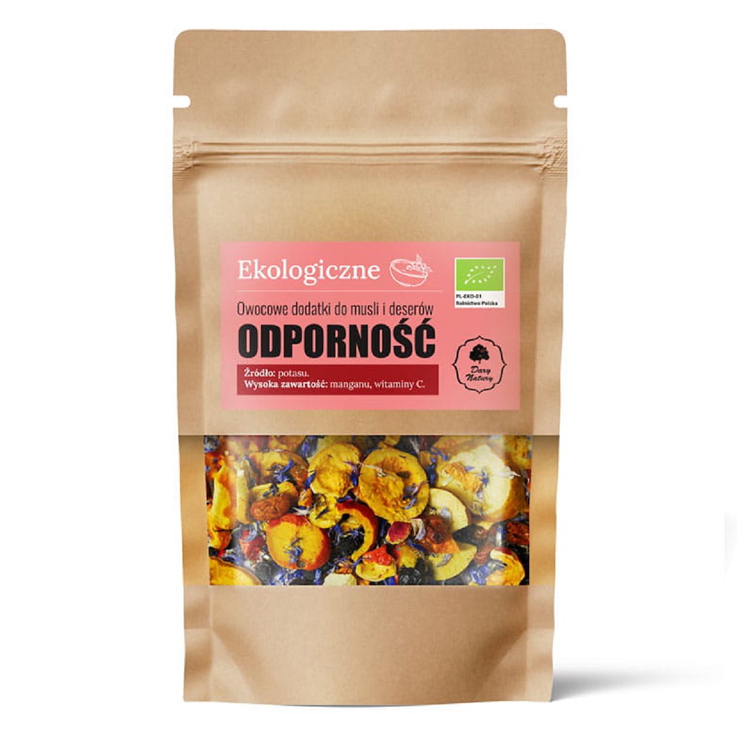 OWOCOWE DODATKI DO MUSLI I DESERÓW ODPORNOŚĆ BIO 20 g - DARY NATURY