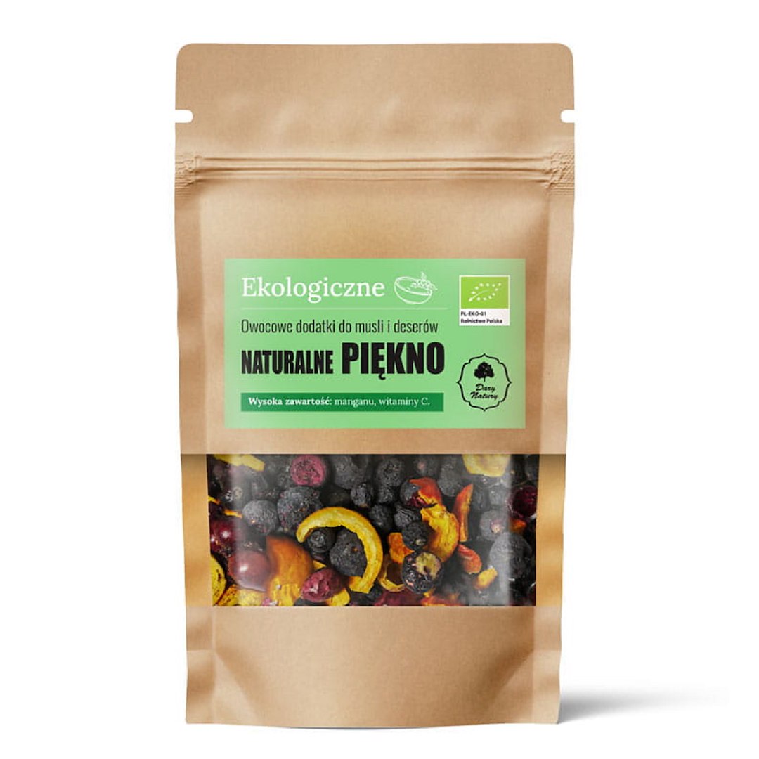 OWOCOWE DODATKI DO MUSLI I DESERÓW NATURALNE PIĘKNO BIO 20 g - DARY NATURY