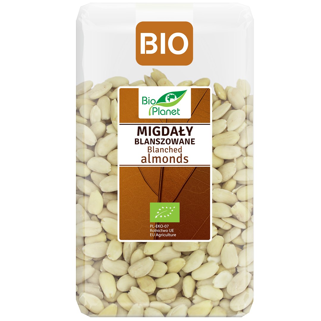MIGDAŁY BLANSZOWANE BIO 1 kg - BIO PLANET