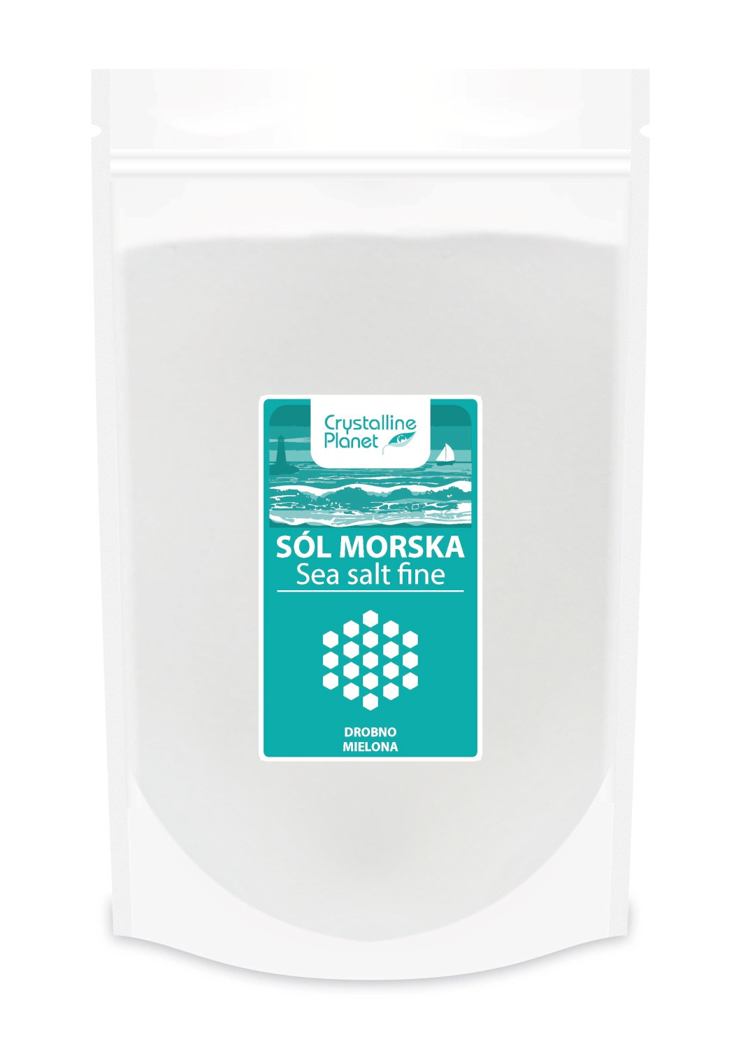 SÓL MORSKA DROBNO MIELONA 1 kg - CRYSTALLINE PLANET