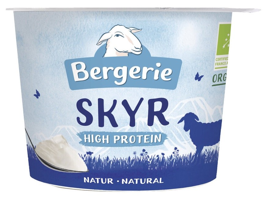 OWCZY JOGURT TYPU SKYR PROTEINOWY NATURALNY BIO 250 g - BERGERIE
