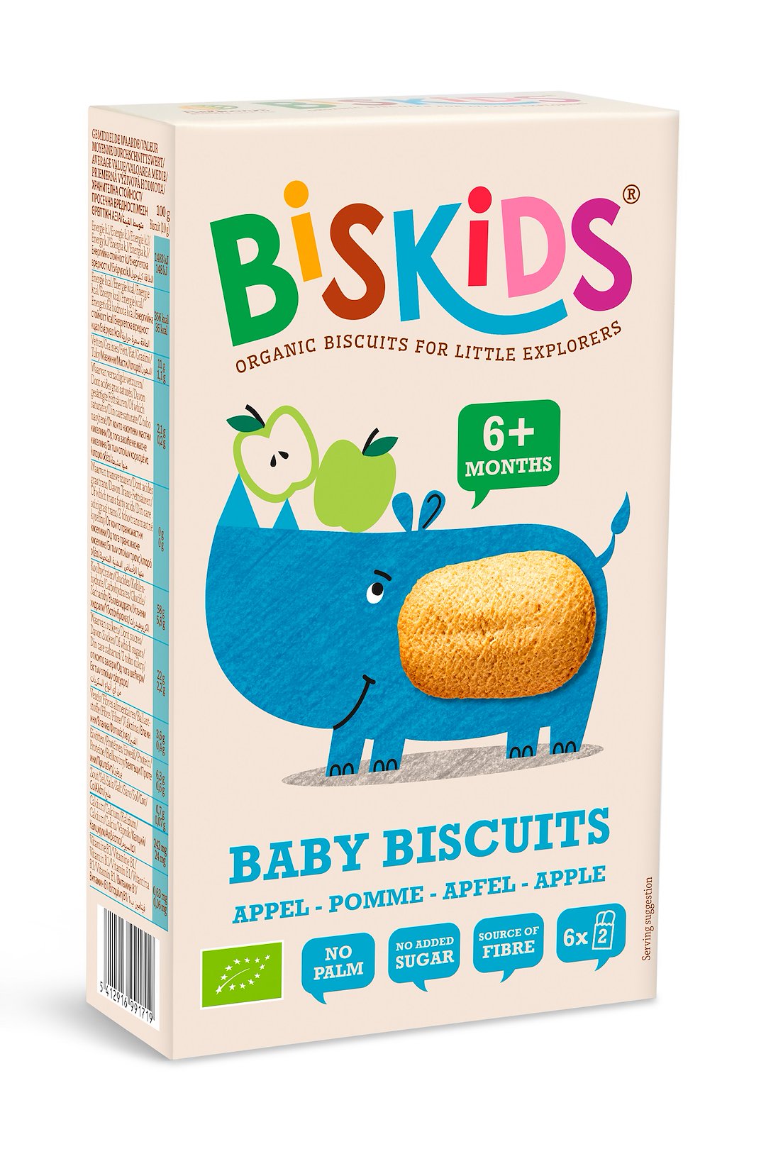 CIASTECZKA JABŁKOWE OD 6 MIESIĄCA BIO 120 g - BISKIDS
