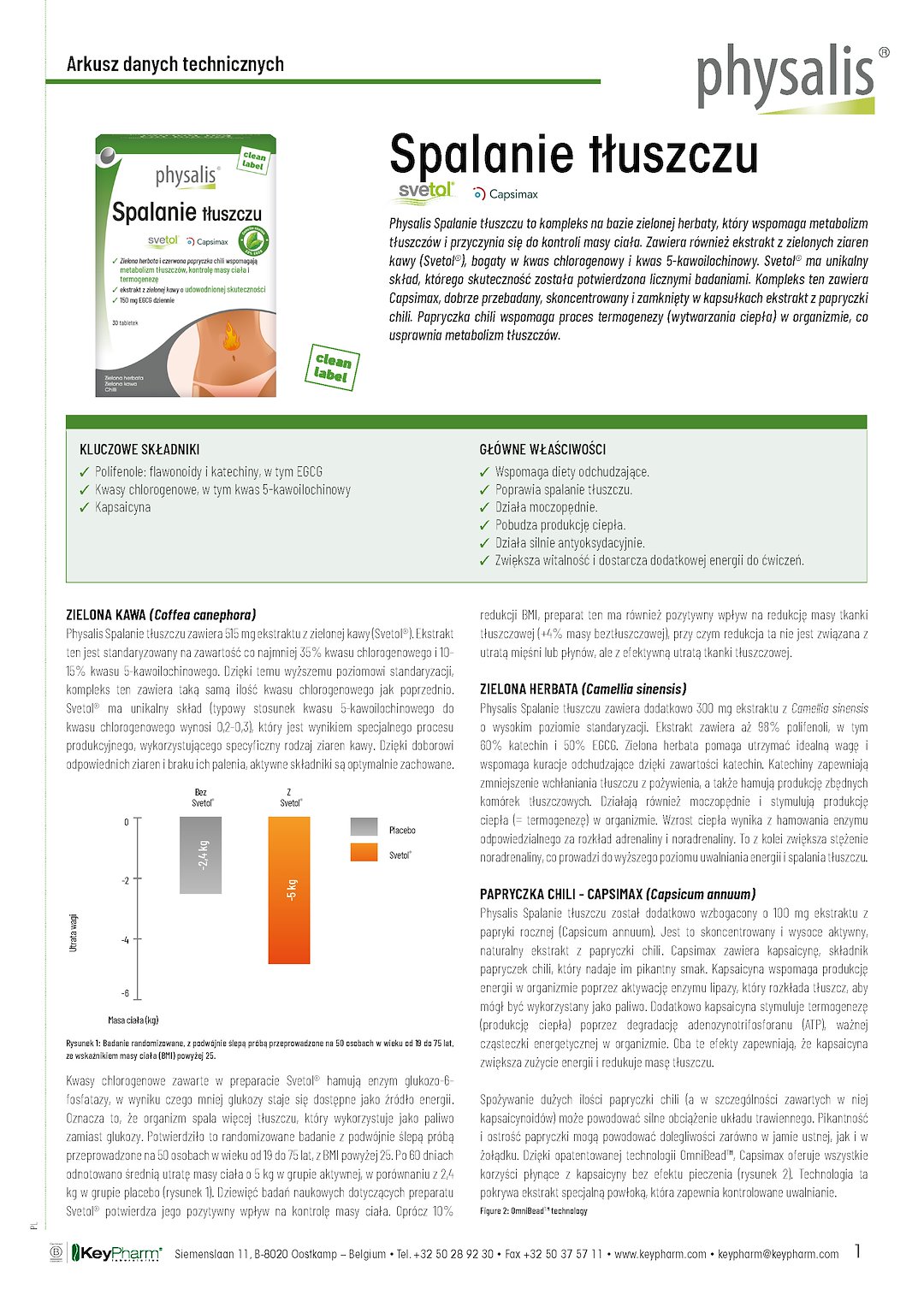 TABLETKI NA SPALANIE TŁUSZCZU 30 szt. - PHYSALIS - obrazek 2