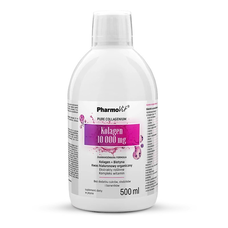 SUPLEMENT DIETY KOLAGEN (10 000 mg) W PŁYNIE BEZGLUTENOWY 500 ml - PHARMOVIT