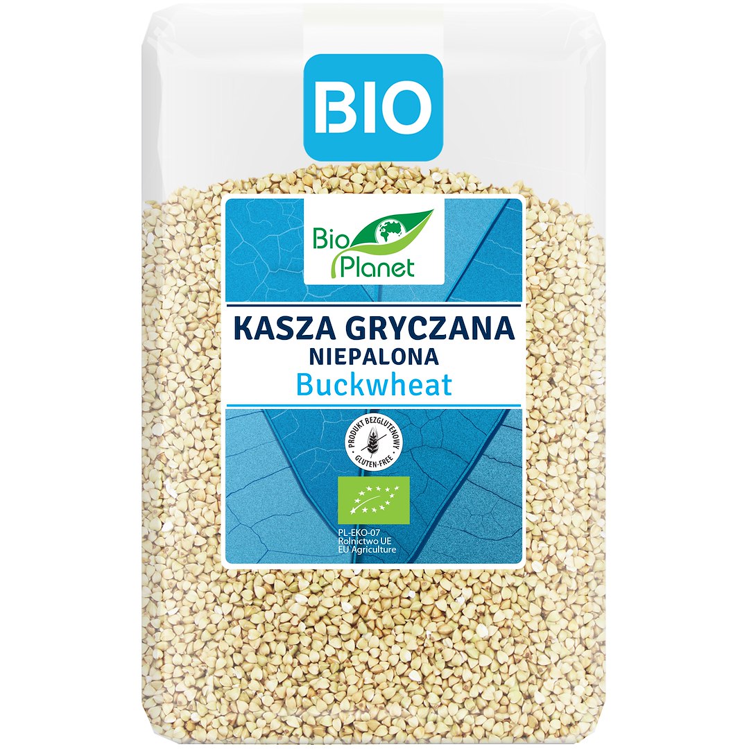 KASZA GRYCZANA NIEPALONA BEZGLUTENOWA BIO 2 kg - BIO PLANET