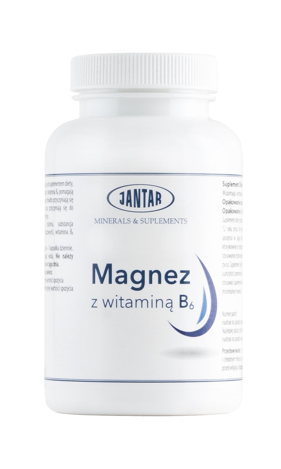 MAGNEZ + WITAMINA B6 60 KAPSUŁEK - JANTAR