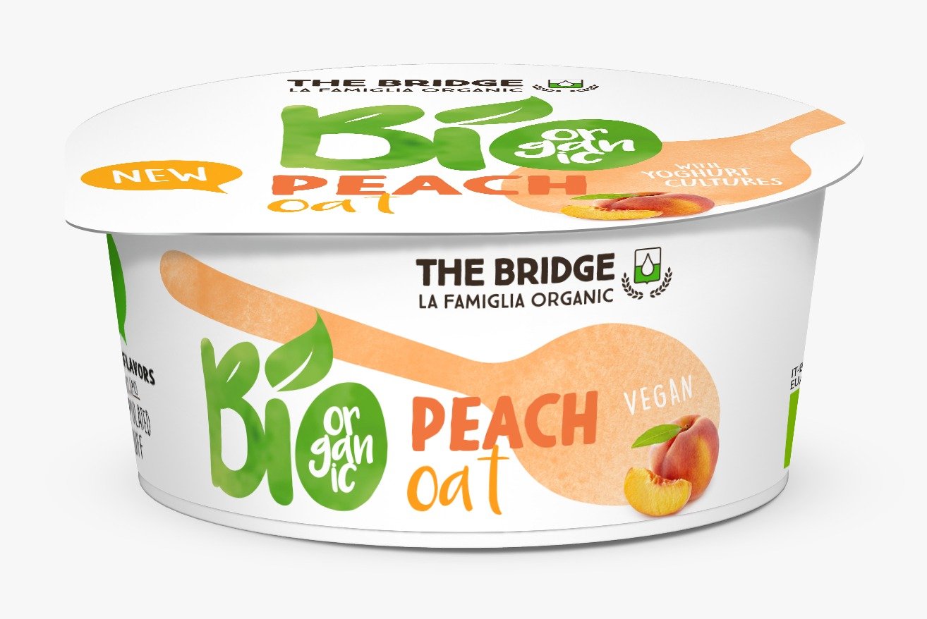 DESER OWSIANY BRZOSKWINIOWY BIO 125 g - THE BRIDGE